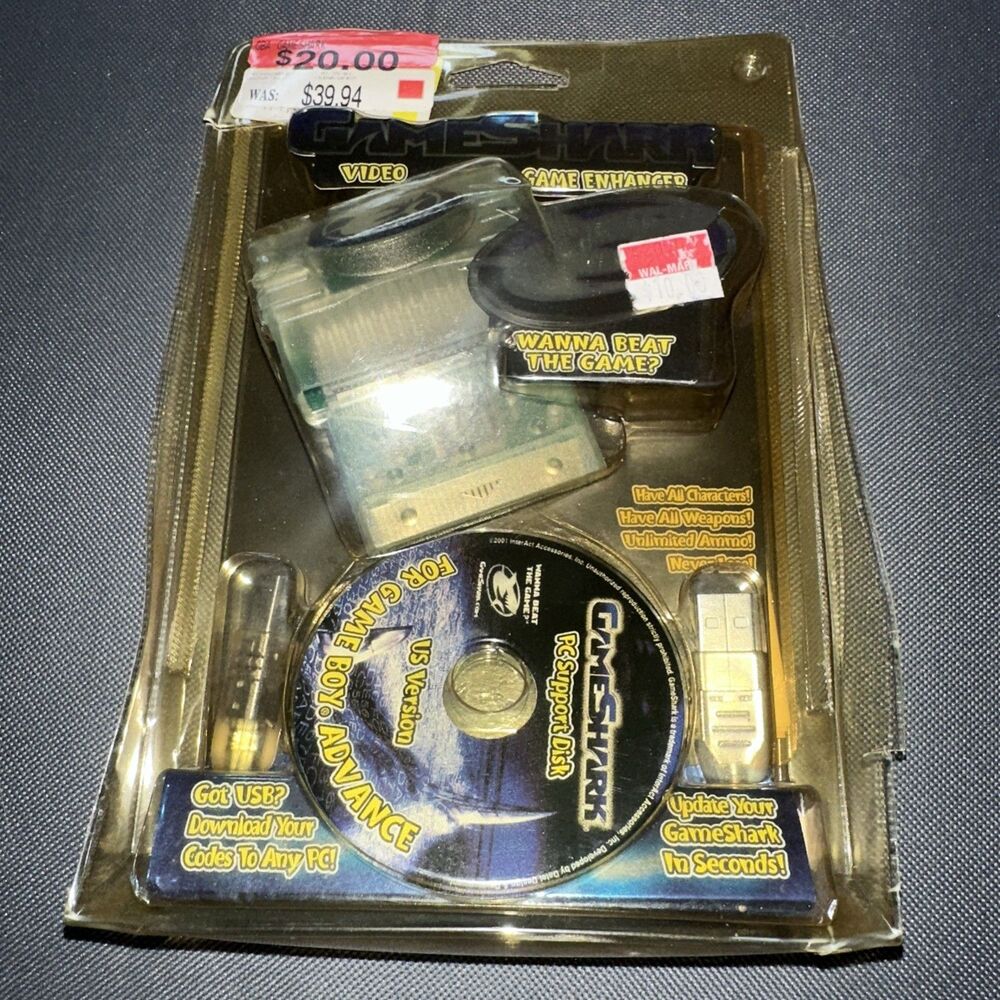 Game Shark Video Game Enhancer (Nintendo Gameboy Advance GBA, 2001) NEW SEALED